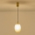 Candeeiro suspenso 1xE14/25W/230V castanho pr. 15 cm