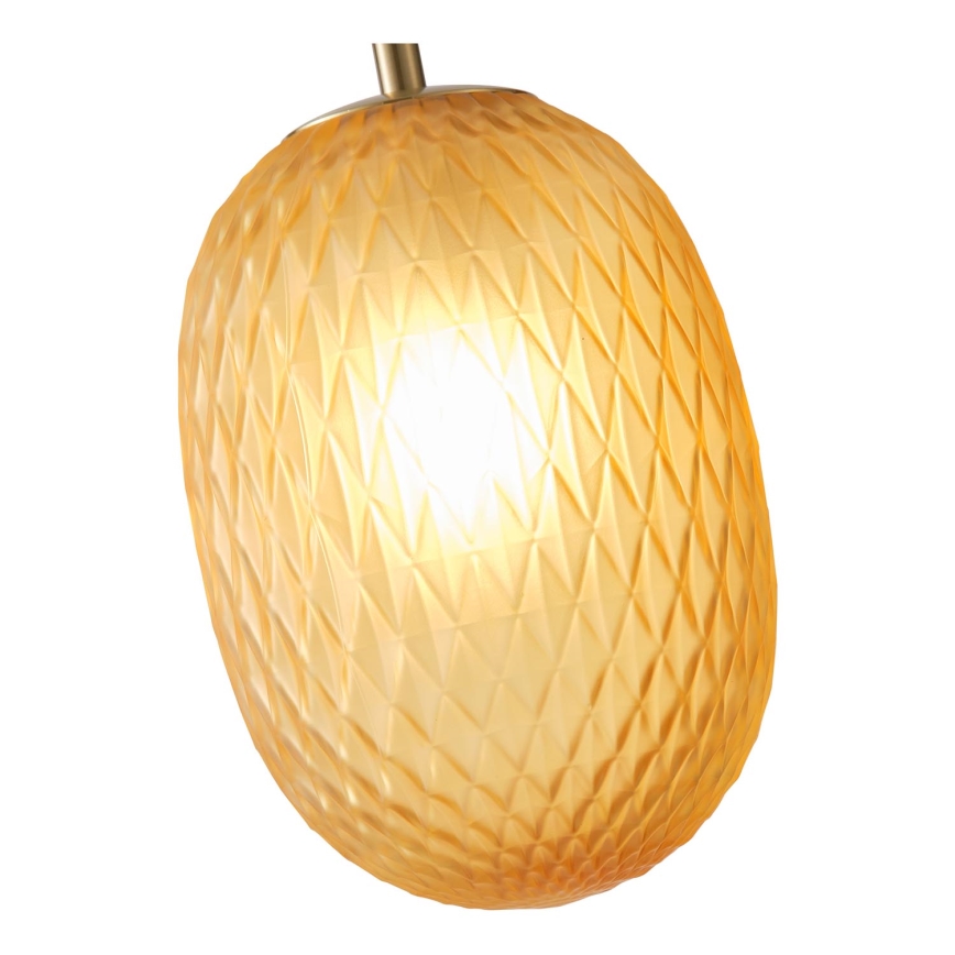 Candeeiro suspenso 1xE14/25W/230V castanho pr. 15 cm