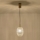 Candeeiro suspenso 1xE14/25W/230V transparente diâmetro 15 cm