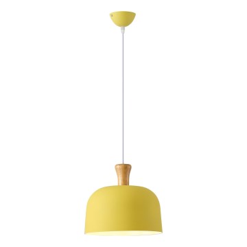 Candeeiro suspenso 1xE27/15W/230V amarelo