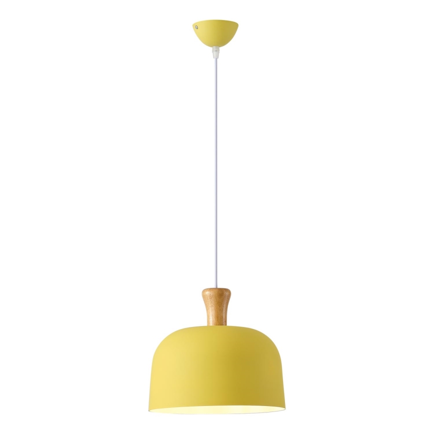 Candeeiro suspenso 1xE27/15W/230V amarelo