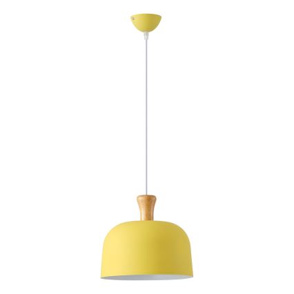 Candeeiro suspenso 1xE27/15W/230V amarelo