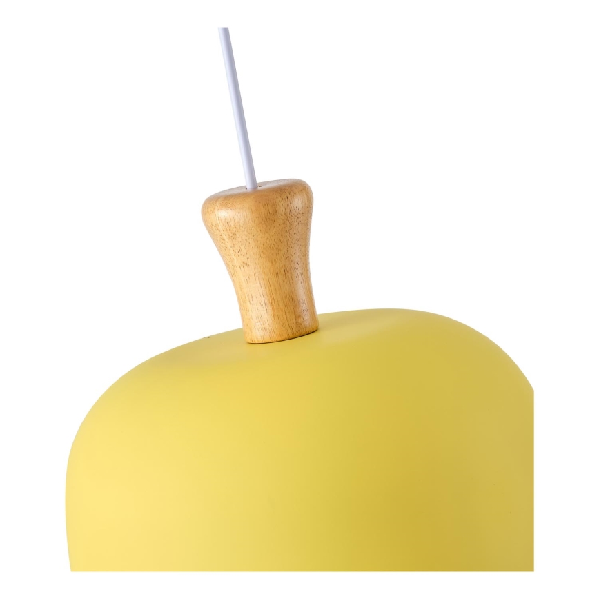 Candeeiro suspenso 1xE27/15W/230V amarelo