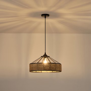 Candeeiro suspenso 1xE27/15W/230V bege