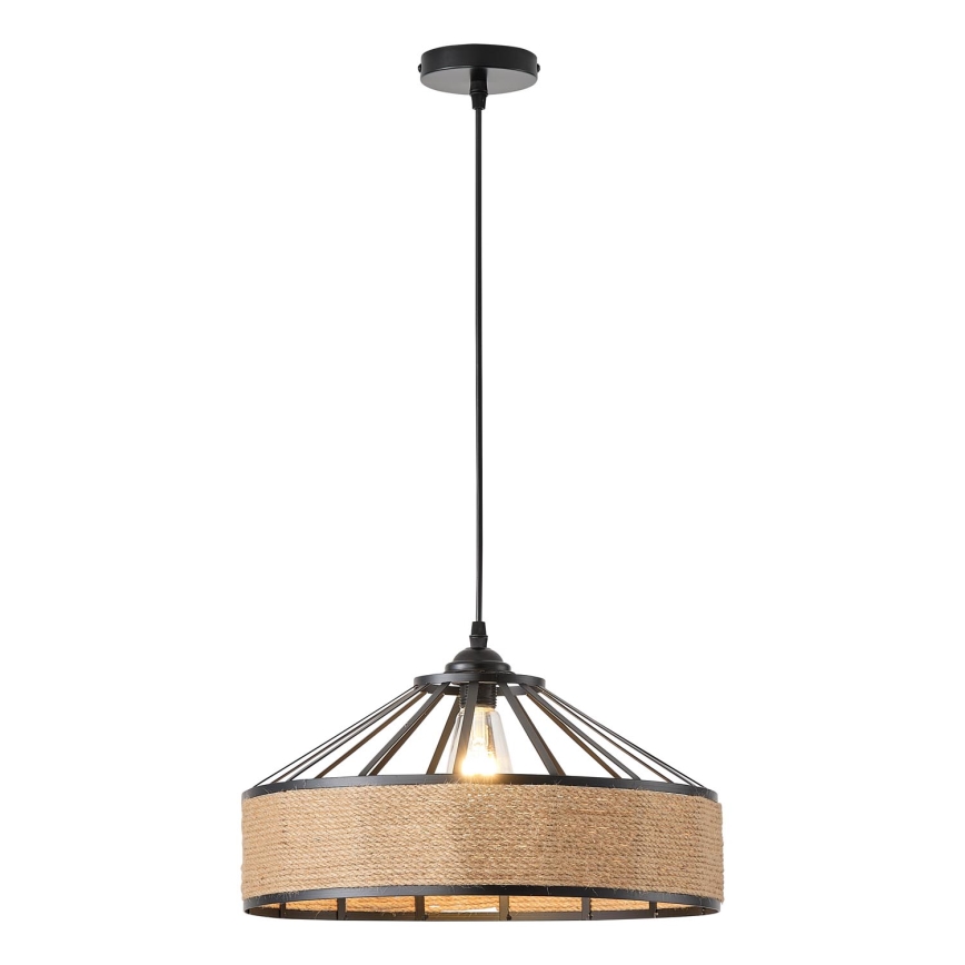 Candeeiro suspenso 1xE27/15W/230V bege