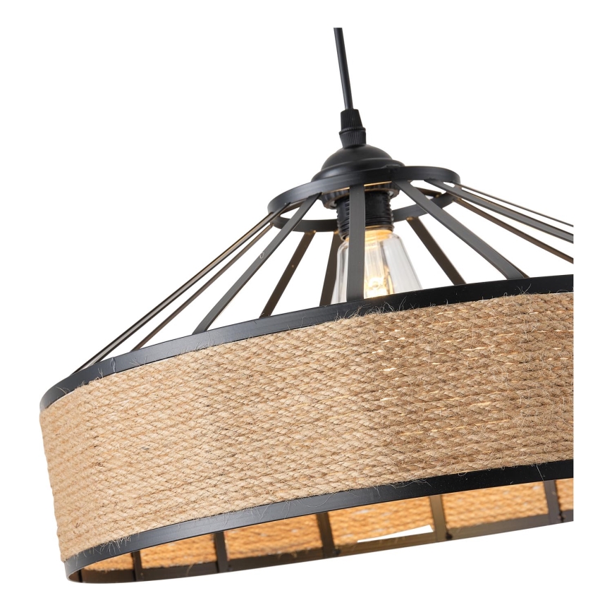 Candeeiro suspenso 1xE27/15W/230V bege