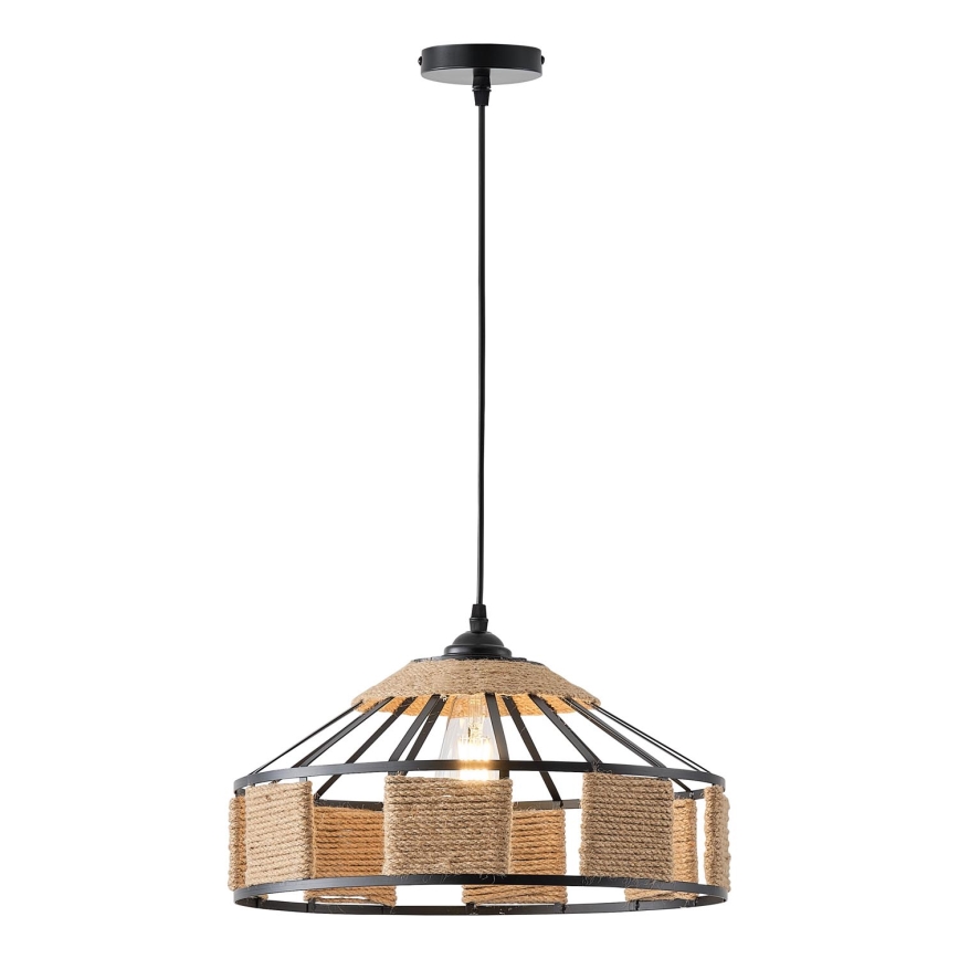 Candeeiro suspenso 1xE27/15W/230V bege