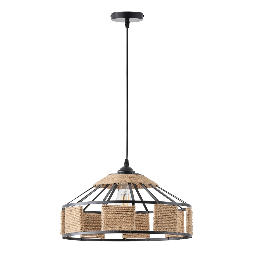 Candeeiro suspenso 1xE27/15W/230V bege