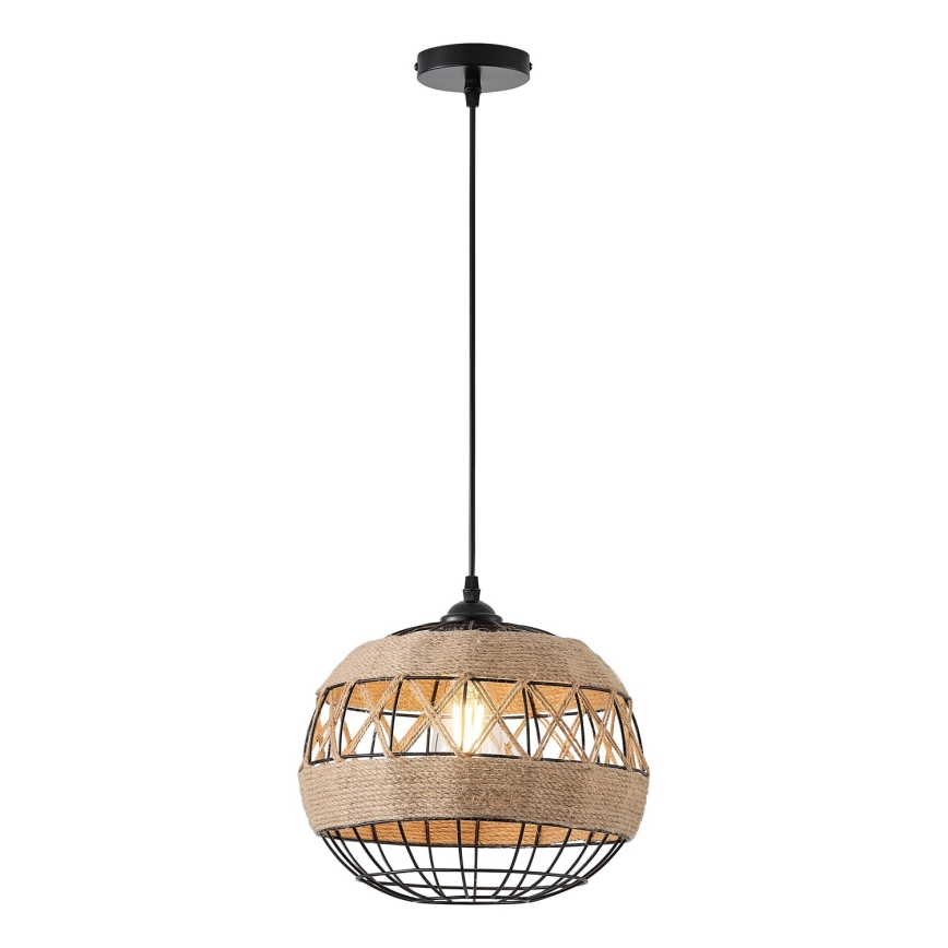 Candeeiro suspenso 1xE27/15W/230V bege