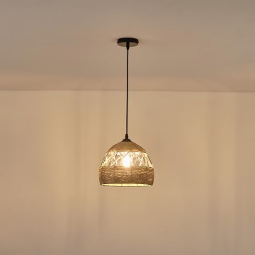 Candeeiro suspenso 1xE27/15W/230V bege