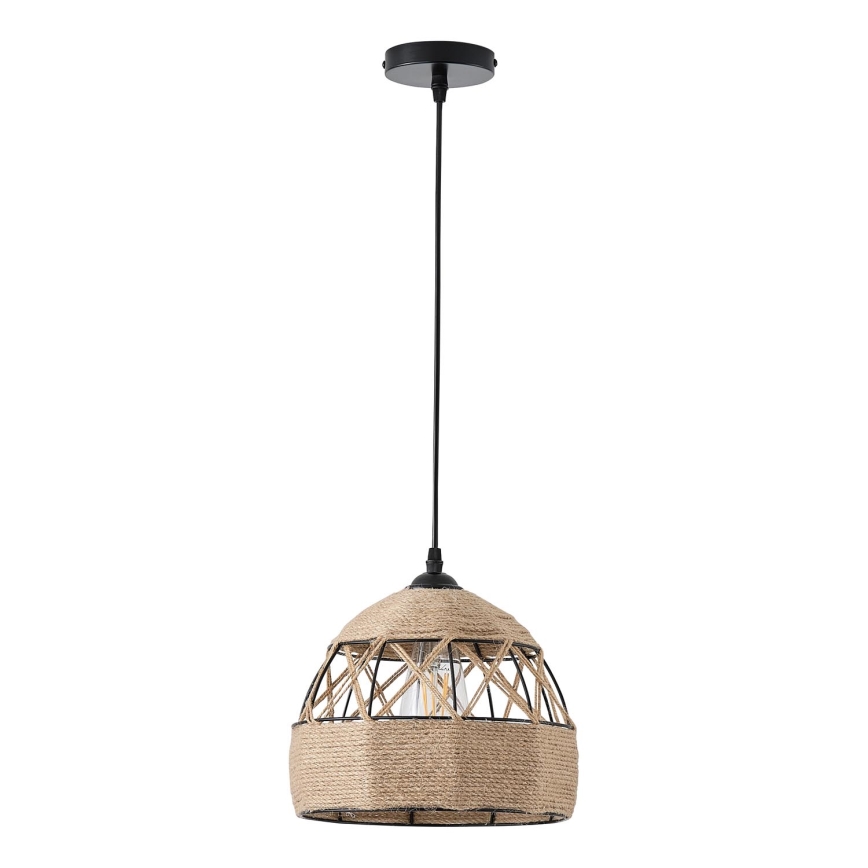 Candeeiro suspenso 1xE27/15W/230V bege