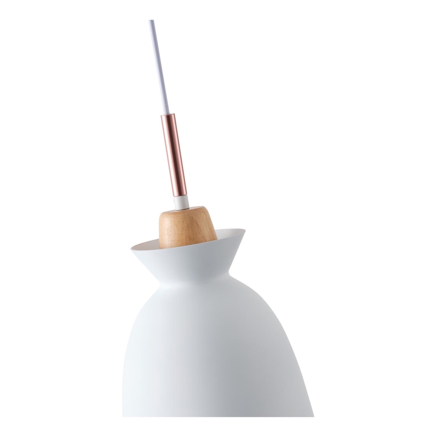 Candeeiro suspenso 1xE27/15W/230V branco diâmetro 19,5 cm