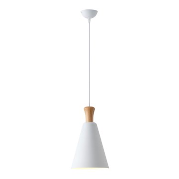 Candeeiro suspenso 1xE27/15W/230V branco diâmetro 20 cm