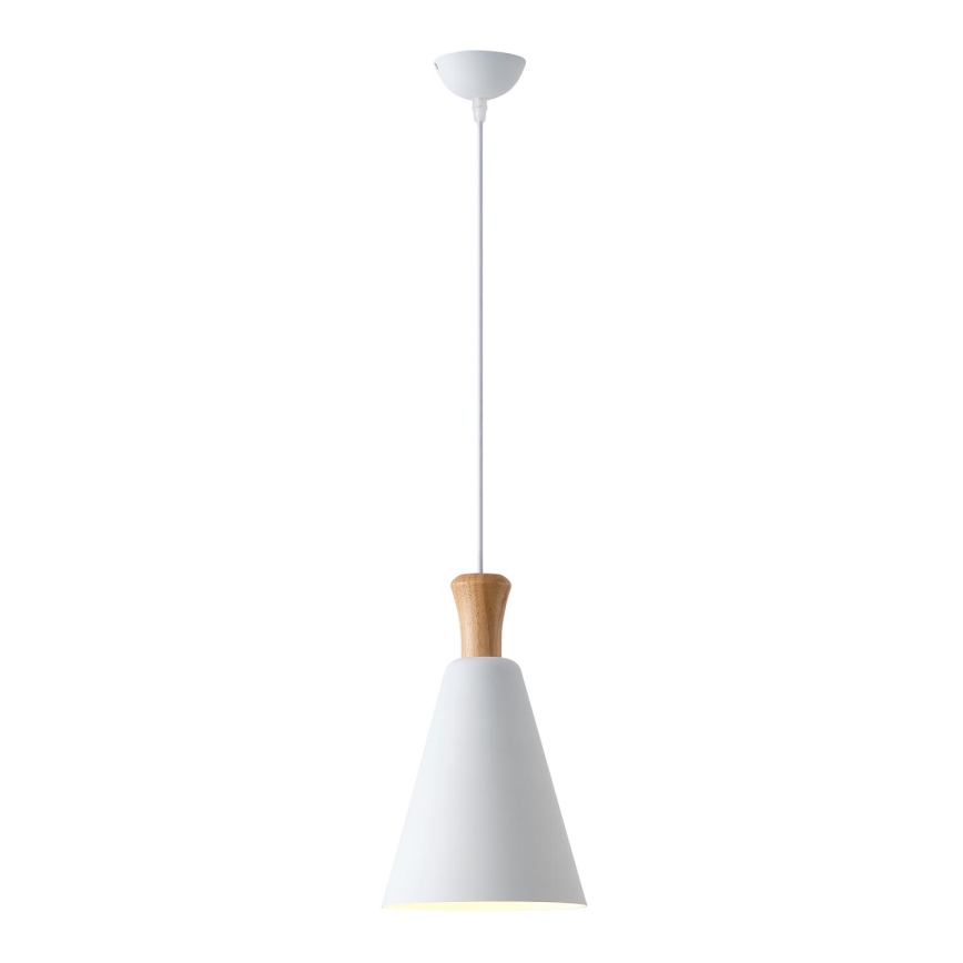 Candeeiro suspenso 1xE27/15W/230V branco diâmetro 20 cm