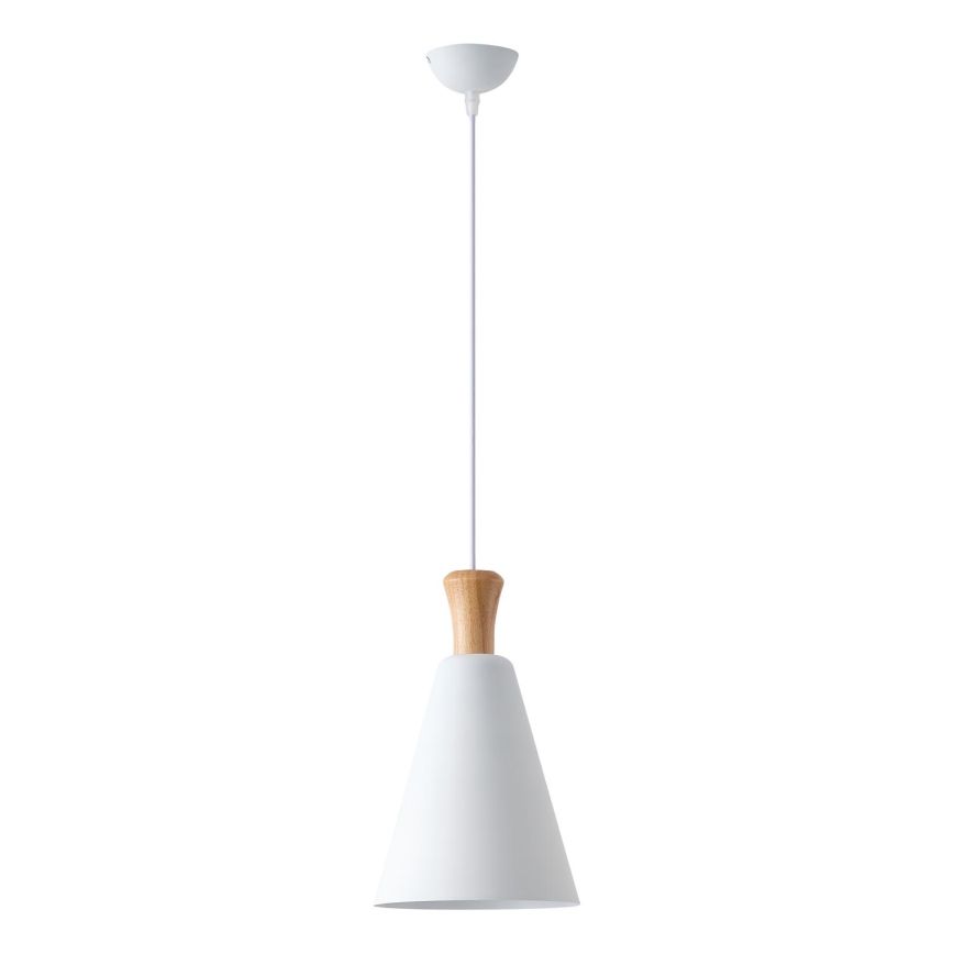 Candeeiro suspenso 1xE27/15W/230V branco diâmetro 20 cm
