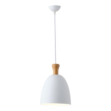 Candeeiro suspenso 1xE27/15W/230V branco diâmetro 23 cm