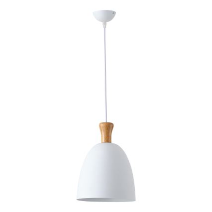 Candeeiro suspenso 1xE27/15W/230V branco diâmetro 23 cm
