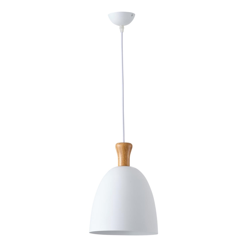 Candeeiro suspenso 1xE27/15W/230V branco diâmetro 23 cm