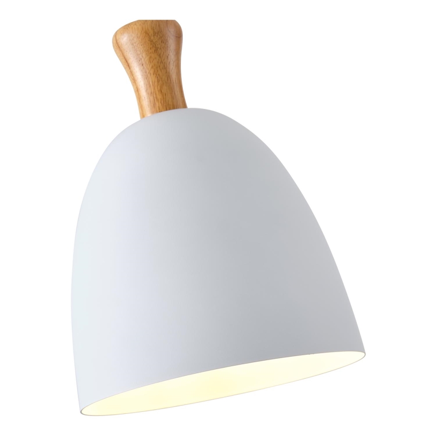 Candeeiro suspenso 1xE27/15W/230V branco diâmetro 23 cm
