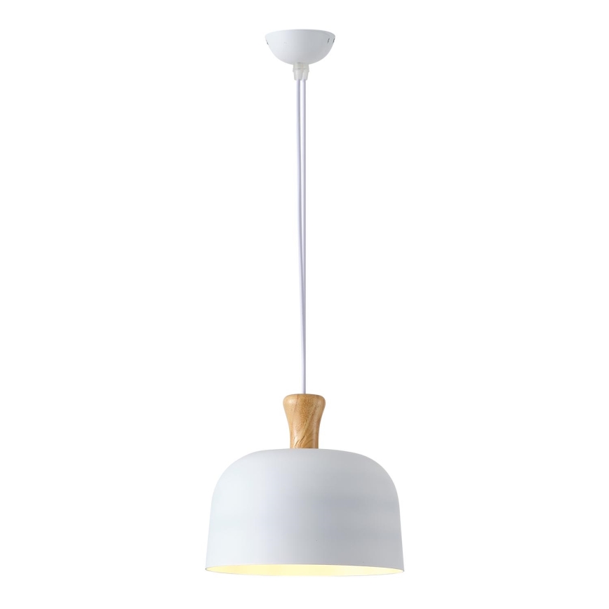 Candeeiro suspenso 1xE27/15W/230V branco