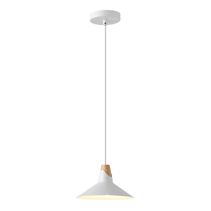 Candeeiro suspenso 1xE27/15W/230V branco