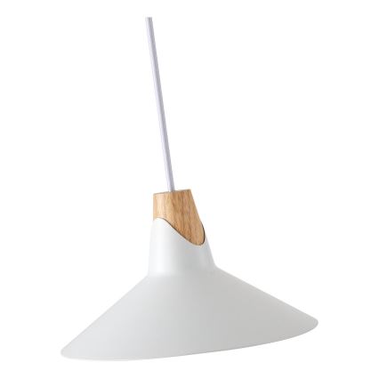 Candeeiro suspenso 1xE27/15W/230V branco