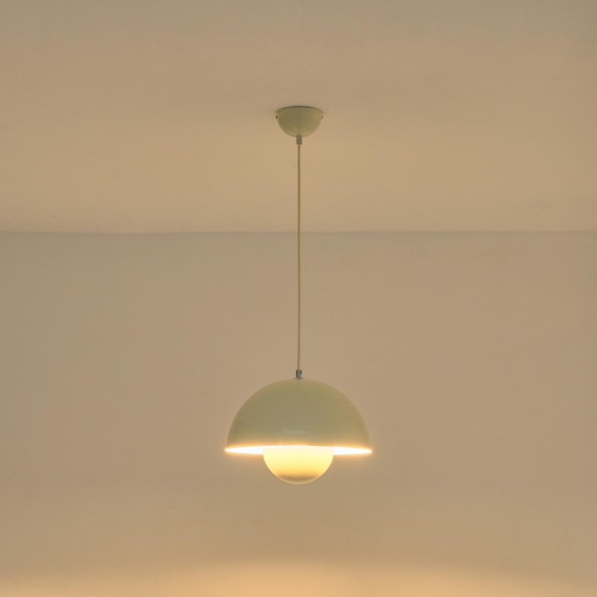 Candeeiro suspenso 1xE27/15W/230V branco