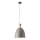 Candeeiro suspenso 1xE27/15W/230V cinzento diâmetro 23 cm