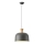 Candeeiro suspenso 1xE27/15W/230V cinzento diâmetro 27 cm