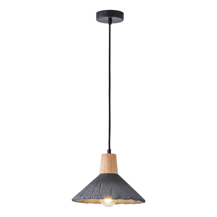 Candeeiro suspenso 1xE27/15W/230V cinzento