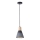 Candeeiro suspenso 1xE27/15W/230V cinzento
