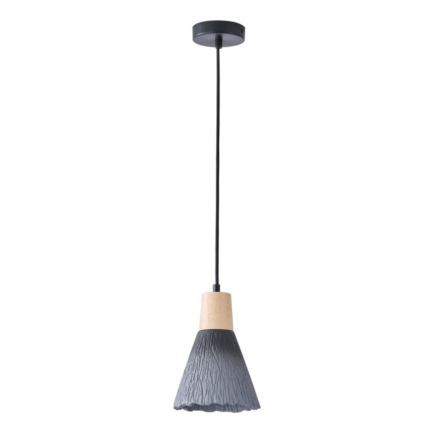 Candeeiro suspenso 1xE27/15W/230V cinzento