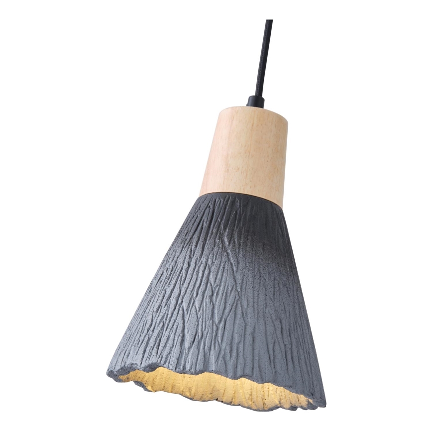 Candeeiro suspenso 1xE27/15W/230V cinzento
