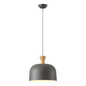 Candeeiro suspenso 1xE27/15W/230V cinzento