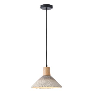 Candeeiro suspenso 1xE27/15W/230V creme