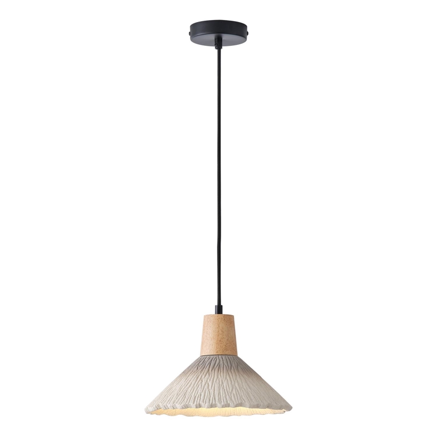 Candeeiro suspenso 1xE27/15W/230V creme