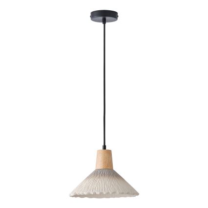 Candeeiro suspenso 1xE27/15W/230V creme