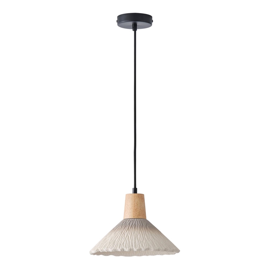 Candeeiro suspenso 1xE27/15W/230V creme