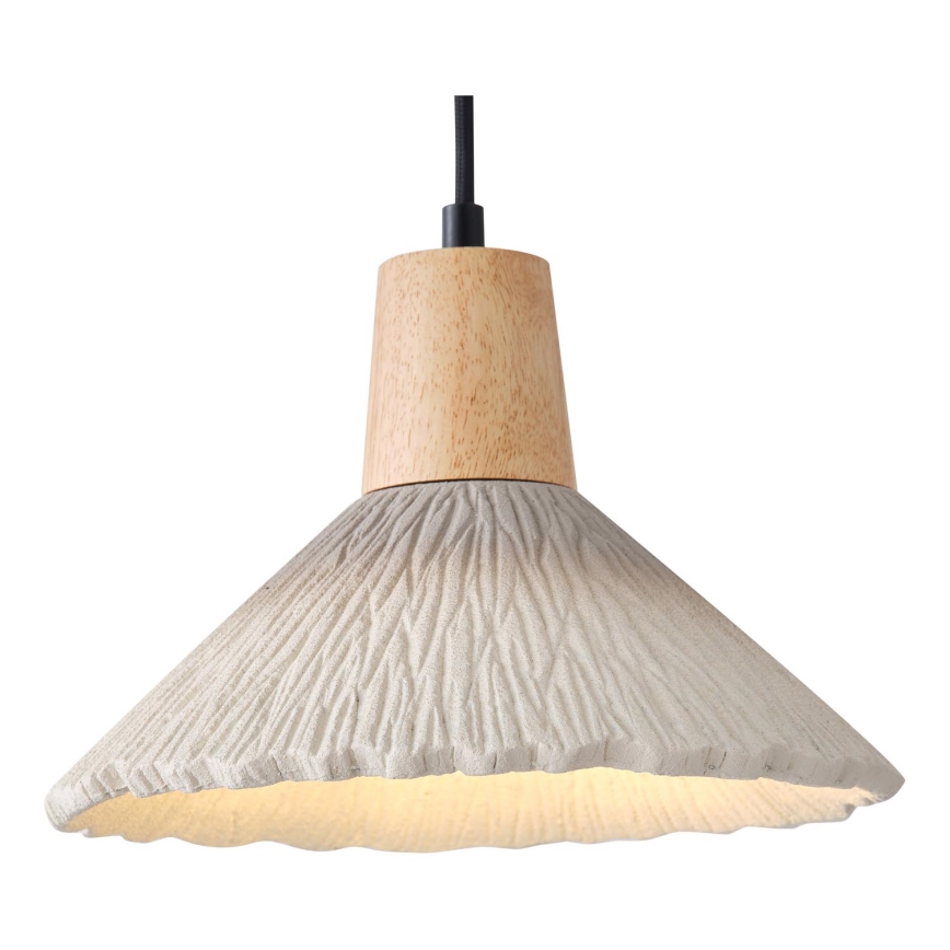 Candeeiro suspenso 1xE27/15W/230V creme