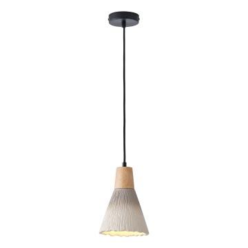 Candeeiro suspenso 1xE27/15W/230V creme