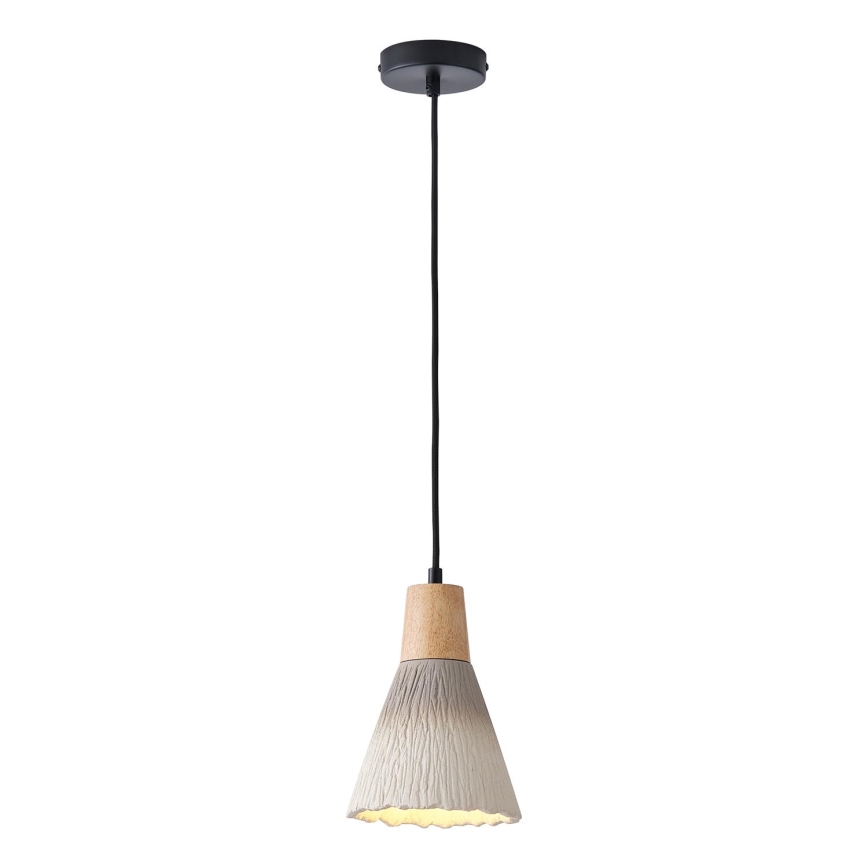 Candeeiro suspenso 1xE27/15W/230V creme