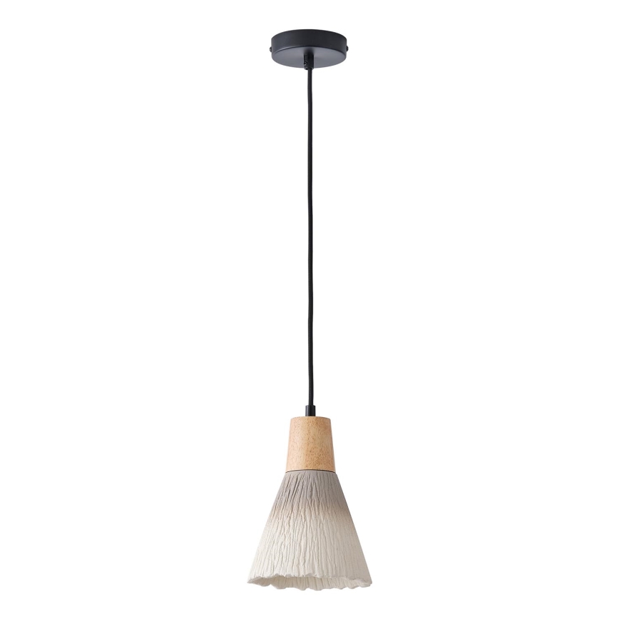 Candeeiro suspenso 1xE27/15W/230V creme