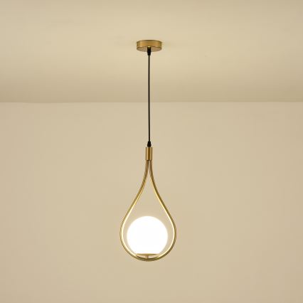 Candeeiro suspenso 1xE27/15W/230V latão