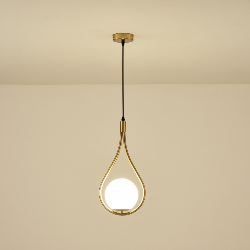 Candeeiro suspenso 1xE27/15W/230V latão