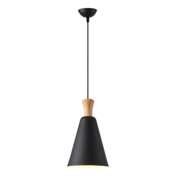 Candeeiro suspenso 1xE27/15W/230V preto diâmetro 20 cm