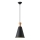 Candeeiro suspenso 1xE27/15W/230V preto diâmetro 20 cm