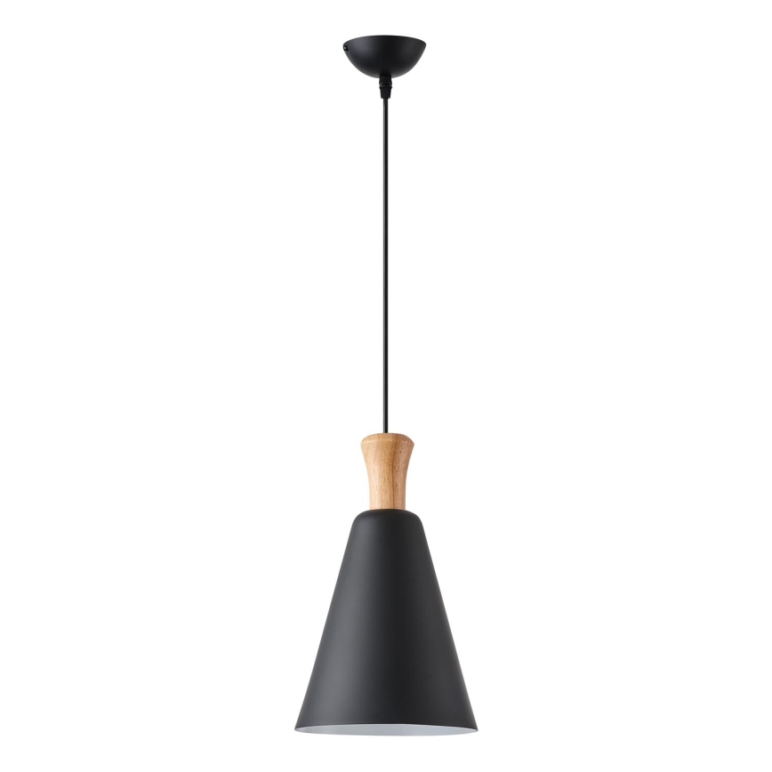 Candeeiro suspenso 1xE27/15W/230V preto diâmetro 20 cm