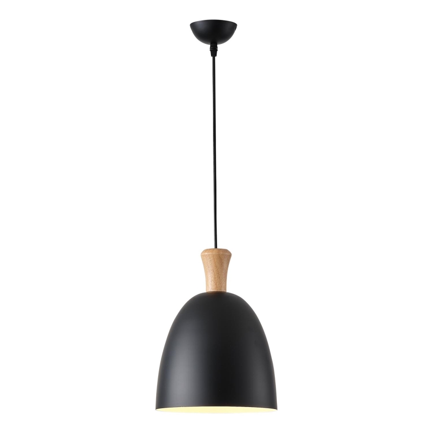 Candeeiro suspenso 1xE27/15W/230V preto diâmetro 23 cm