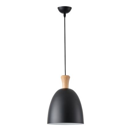 Candeeiro suspenso 1xE27/15W/230V preto diâmetro 23 cm