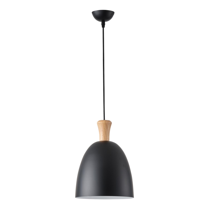 Candeeiro suspenso 1xE27/15W/230V preto diâmetro 23 cm
